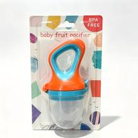 Engelse kaartverpakte baby-bijt-speeltjes fruit- en groente-vormige voedselveilige mesh zak PP speenring fles met medium stroom