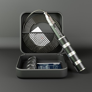 [Palm Treasure] Version 2.0 <span class=keywords><strong>Corde</strong></span> <span class=keywords><strong>à</strong></span> <span class=keywords><strong>sauter</strong></span> télescopique 3M de longueur pour la vitesse, la course, le fitness, la perte de poids, unisexe, sport - Product Image 6