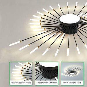 Lampadario Moderno <span class=keywords><strong>a</strong></span> Sospensione <span class=keywords><strong>LED</strong></span> con Telecomando, Design <span class=keywords><strong>a</strong></span> Fuochi d'Artificio in Acrilico, Alto CRI 90 <span class=keywords><strong>per</strong></span> Camera da Letto e <span class=keywords><strong>Soggiorno</strong></span> - Product Image 4
