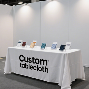 Miễn phí thiết kế tùy chỉnh hiện đại vuông Polyester ren Khăn trải bàn với tùy chọn Kích thước/Màu sắc/Logo oilproof & không thấm nước cho bên sử dụng - Product Image 2