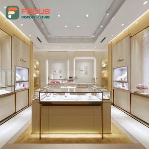 Sistema de Exhibición de Joyería Minimalista, Vitrina Metálica para Joyería, Mueble para Tienda de Joyería - Product Image 1