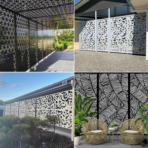 Paneles de pantalla de aluminio de privacidad de metal perforado decorativo de diseño moderno para aplicación de hotel - Product Image 4