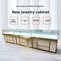 Vitrine de Luxe pour Bijoux avec Porte Coulissante en Verre Trempé Super Transparent pour Montres et Accessoires (Idéale pour Centres Commerciaux)
