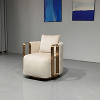 Meubles Pinzhi personnalisé élégant luxe confortable moderne loisirs chaise d'appoint salon bras canapé meubles de salon