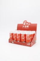 Bonbons à mâcher en poudre fourrés au xylitol saveur citron naturel, emballés en vrac, en boîte, pour la revente