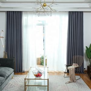 100% polyester <span class=keywords><strong>pas</strong></span> <span class=keywords><strong>cher</strong></span> 2 couches hôtel occultant doublure tissu rideau - Product Image 1