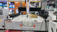 Machine de fraisage CNC 3 axes robuste avec table de travail à rainures en T pour les travaux de fabrication de modèles composites dans le secteur aérospatial et des transports ferroviaires