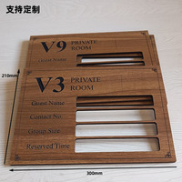 Panneau décoratif en bois ajouré, menu suspendu, surface inscriptible, lettrage de style chinois, personnalisé pour restaurant chinois