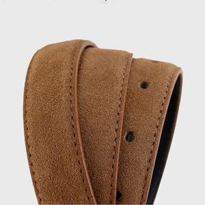 Nueva moda Primavera <span class=keywords><strong>vino</strong></span> rojo Color cinturones de cuero con hebilla de trinquete cuadrado cinturones de cuero de ante genuino para mujeres Jeans vestido - Product Image 6