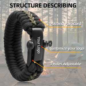 <span class=keywords><strong>Bracelet</strong></span> en <span class=keywords><strong>paracorde</strong></span> personnalisé Baiyuheng avec sifflet intégré – Fabricant de bracelets en <span class=keywords><strong>paracorde</strong></span> - Product Image 3
