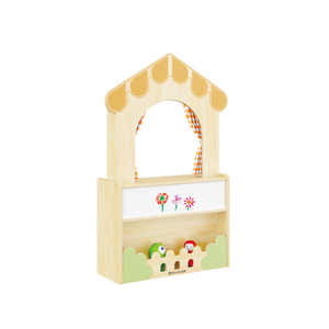 Meubles de maternelle en bois, armoire de jeu de rôle pour tout-petits - Product Image 1