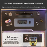 Table de Gaming PC Professionnelle en Gros, Design Tendance, avec Pied Métallique en Forme de C