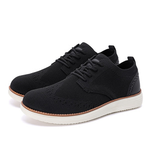 Men's Casual Sports Slip-On Sneakers Lightweight Breathable Mesh Lining 5 cm <b>Height</b> <b>Increase</b> Low Style Spring Walking <b>Shoes</b> - Product Image 2
