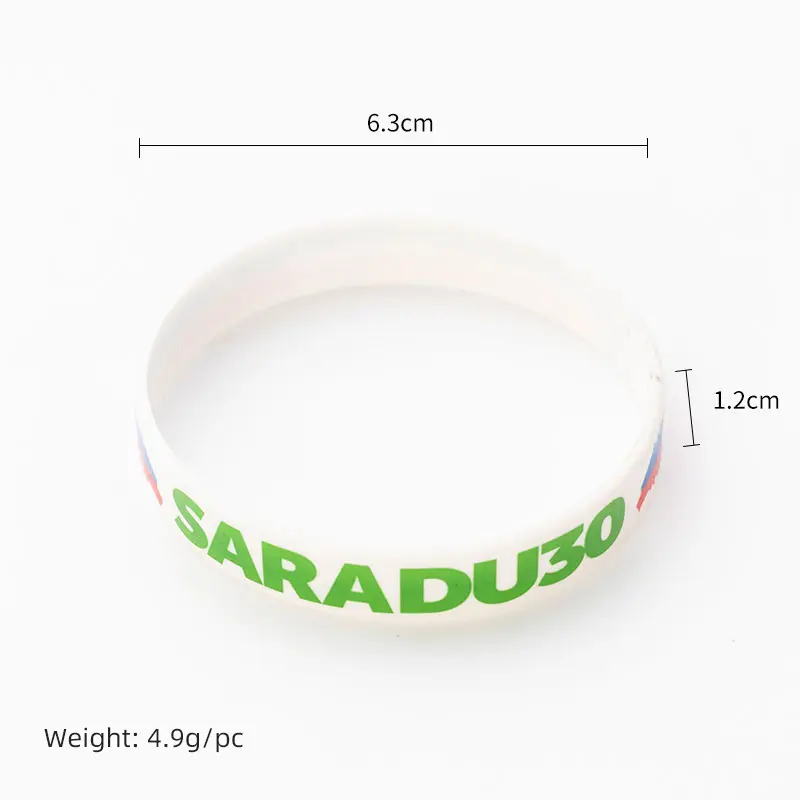 Bracelet/bracelet en silicone lumineux avec logo en relief personnalisé d'approvisionnement d'usine