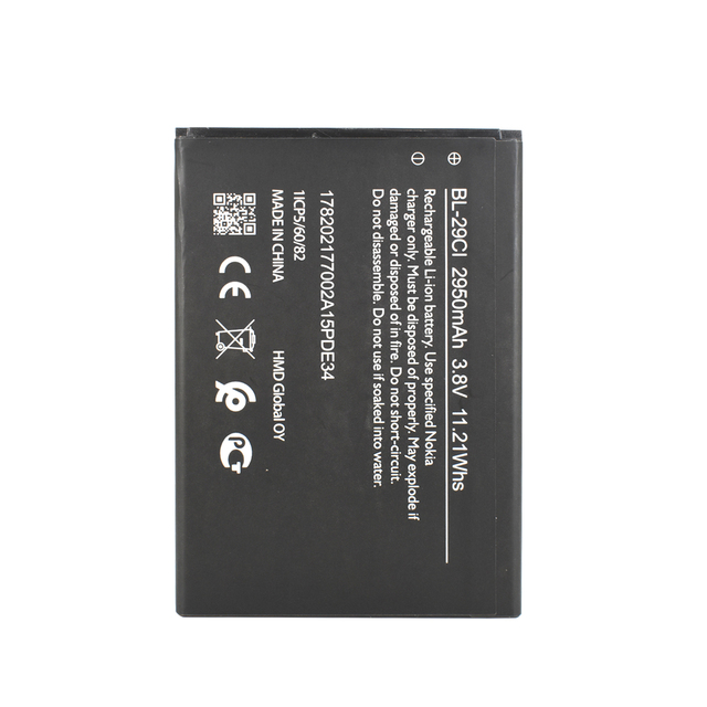 Real Capacity Battery Bl 29ci 2950mah 3.8v for Nokia C10 C20 Ta-1342 1352 Bl-29ci Battery