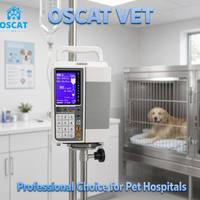 Pompe à perfusion péristaltique vétérinaire automatique OSCAT EX-710C avec batterie de 10 heures pour clinique vétérinaire et urgences