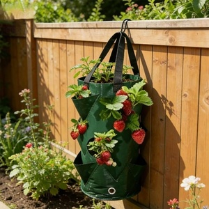 Bolsa Colgante para Cultivo de Fresas, de Tela No Tejida, Estilo Europeo Americano, para Jardinería Doméstica, Bolsa para el Crecimiento de Plantas, Superventas - Product Image 2