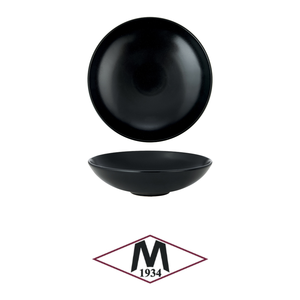 Assiette creuse noire en grès Monaco 19 cm M1934 - Product Image 4