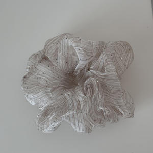 Anneau et accessoires pour cheveux en fil bulle et strass pour femmes élégantes, bandeau rayé en maille de 17 cm pour usage quotidien - Product Image 3