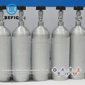 ISO7866 Standard 2L Aluminum Co2 Cylinder With Valve Co2 Tank