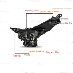 Conjunto de Faros Delanteros OLIVER 16-18 para Prius [Tipo de Luz Diurna LED] Par Izquierdo y Derecho de Repuesto FYHL-TY-PU-16-SET 12V - Product Image 3
