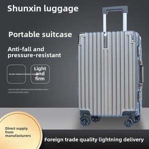 Unisex Luxury Large Capacity ABS+PC Aluminum Frame 20 Inch Fashionable Business Carry-On Spinner <b>Suitcase</b> with Combination Lock - Product Image 2