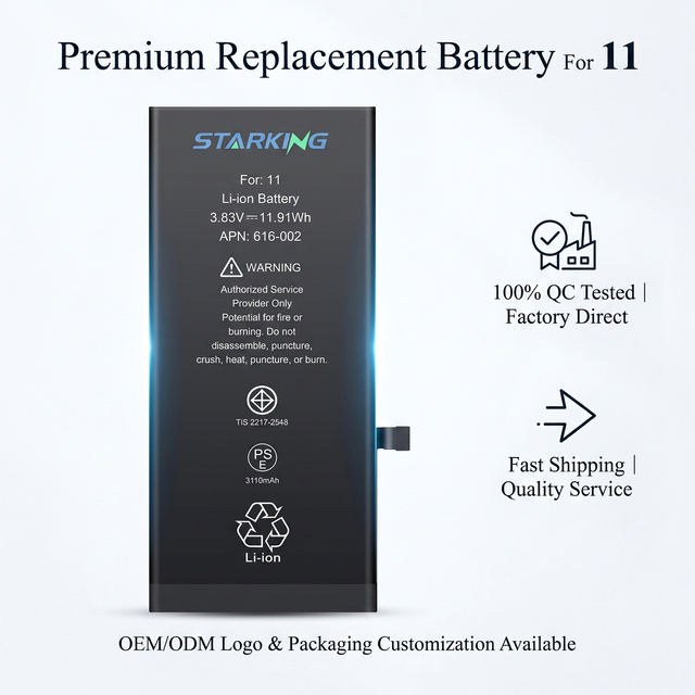 For 6 6s 7 7p 8 8p X Xr Xs Max 11 11pro 12mini 13 14 15 Pro Max 16pro Rechargeable Li-ion Polymer Battery in Stock