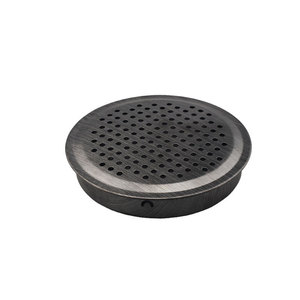 Couvercle de ventilation rond en acier inoxydable, support mural détachable pour la ventilation des armoires - Product Image 1