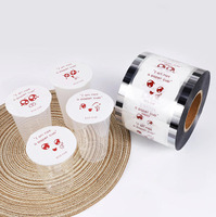 Rouleau de film thermoscellable personnalisé de qualité alimentaire en plastique PP Bubble Boba lait thé tasse couvercle pour café jus vin soda