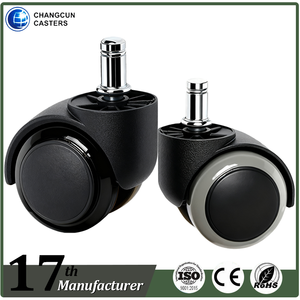 Roulette moderne en nylon de 2 pouces pour meubles, résistante à l'usure et silencieuse avec frein pour le salon, ne pas blesser le sol - Product Image 4