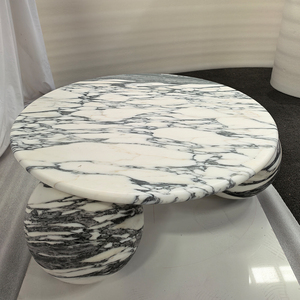 Tavolino in pietra di lusso Arabescato Set salotto moderno tavolo centrale in marmo rettangolo decorazione per la <span class=keywords><strong>casa</strong></span> <span class=keywords><strong>mobili</strong></span> - Product Image 3