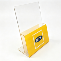 Support de brochure en acrylique transparent pour bureau, présentoir de prospectus de table, support d'affichage de dépliants et d'affiches pour comptoir