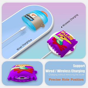 เคสหูฟังลายขนมหวาน 3 มิติ น่ารัก แฟชั่น พร้อมพวงกุญแจ สำหรับเด็กผู้หญิง ใช้ได้กับ <span class=keywords><strong>AirPods</strong></span> 1 2 3 4 และ <span class=keywords><strong>iPod</strong></span> Pro 2 Pro3 - Product Image 3