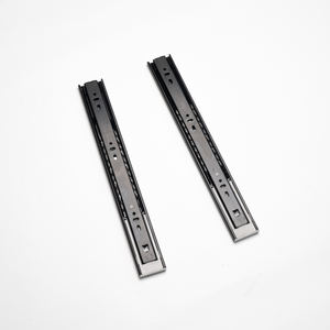 Deslizadores de muebles de hardware de <span class=keywords><strong>armario</strong></span> de personalización de chapa de dormitorio/baño 3 pliegues de cierre suave debajo de diapositivas de cajón de montaje - Product Image 1