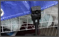 Lot de 4 pinces de tente en plastique pour auvent pinces de bâche