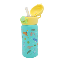 PINKAH Vaso Térmico Infantil de Doble Pared con Aislamiento al Vacío, Diseño OEM Impreso en 3D, 350 ml, 12 oz, con Pajita
