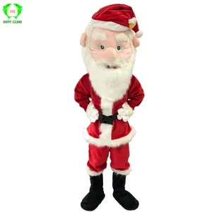 Noel noel baba maskot kostümleri erkekler noel festivali süslü elbise Cosplay kostüm yetişkin noel karikatür peluş kostüm