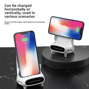 <span class=keywords><strong>Cargador</strong></span> Inalámbrico de Nuevo Diseño de 15W con Soporte para Teléfono, Base Universal de Escritorio - Product Image 3