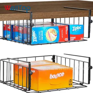 Adjustable Cabinet Storage Rack Household Countertop Cabinet Partition Layer Shelf Inside Cabinet Seasoning Storage Organizer