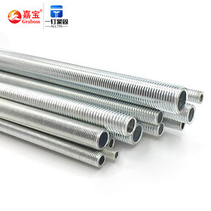 <strong>Screw</strong> Manufacturer M6-M20 Carbon Steel <strong>Galvanizing</strong> Lamp Fittings Lamp Pipe Nipple Full Outer Threaded Tube Hollow Rod - Product Image 3