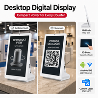 Petit kiosque d'affichage numérique 3D pour produits, écran tactile de 15,6 pouces, Android, WiFi