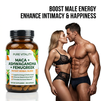 Complément Alimentaire Bio Maca Ashwagandha Fenugrec 1500mg pour Énergie, Endurance et Soulagement du Stress – Vente en Gros Usine OEM Marque Privée pour Adultes