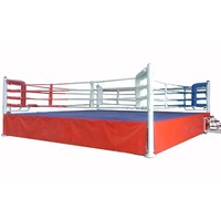 Ring de boxe professionnel pour compétition avec logo personnalisé