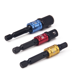 Adapter Schlagbohrer Erweiterungsbohrer Bits Stange Steckdosen Adapter 1/4 3/8 1/2 Größe Sechseck-Schaft-Quadratkopf-Bohrer - Product Image 1