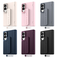 Étui pliable multifonction large pour Samsung Galaxy Z Fold 8 avec sangle rétractable, cadre de protection de l'appareil photo, béquille et protection intégrale antichoc