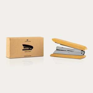 Set de Regalo Empresarial de Bambú de Alta Gama, Incluye Soporte <span class=keywords><strong>para</strong></span> Teléfono, Engrapadora, Marcapáginas Plantable y Cuaderno con Cubierta de Corcho - Product Image 5