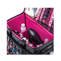 Mallette professionnelle de maquillage, matelassée sur mesure, souple, à roulettes, pour artiste professionnel