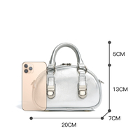 Tas Kulit Wanita Berkualitas Tinggi Model Vintage Mini, Tas Selempang Kulit Asli Mewah, Tas Satchel Terinspirasi Desainer Wanita