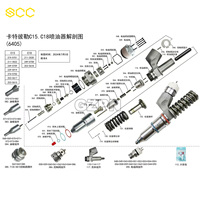Injecteur de carburant de haute qualité 557-7633 263-8218 328-2574 pour moteur CAT C7 C9, pièces de machines de construction et d'excavatrices