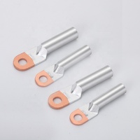 Connecteurs de fils et de câbles série DTL Accessoires de transformateur bimétallique en cuivre-aluminium Cosses de câbles marins Bornes pressées à froid